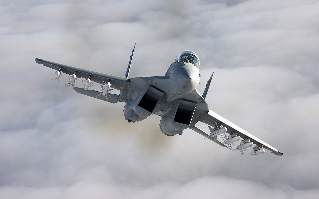 Обои самолет, истребитель, миг-35, the plane, fighter, the mig-35 разрешение 2560x1600 Загрузить