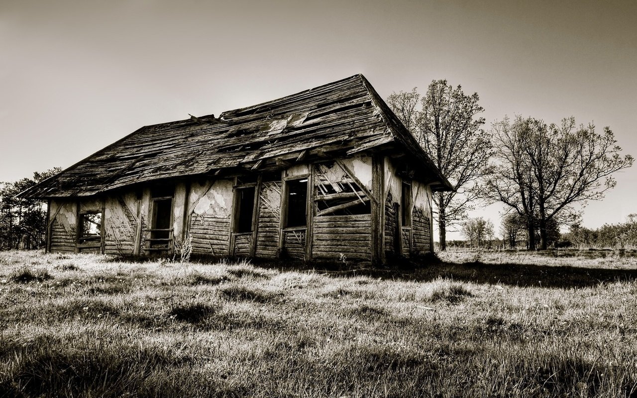 Обои развалины, старина, сепия, дом, the ruins, old, sepia, house разрешение 2560x1600 Загрузить