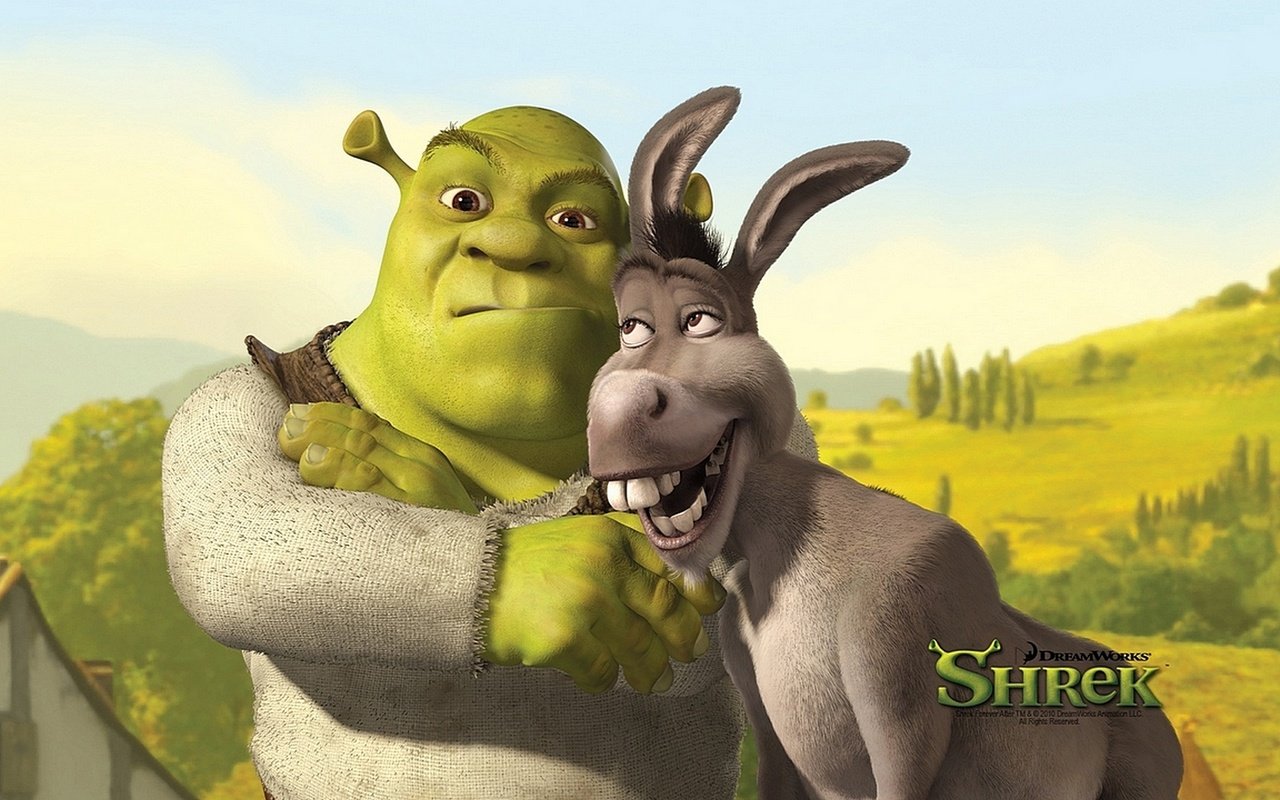 Обои осел, шрек, donkey, shrek разрешение 1920x1080 Загрузить