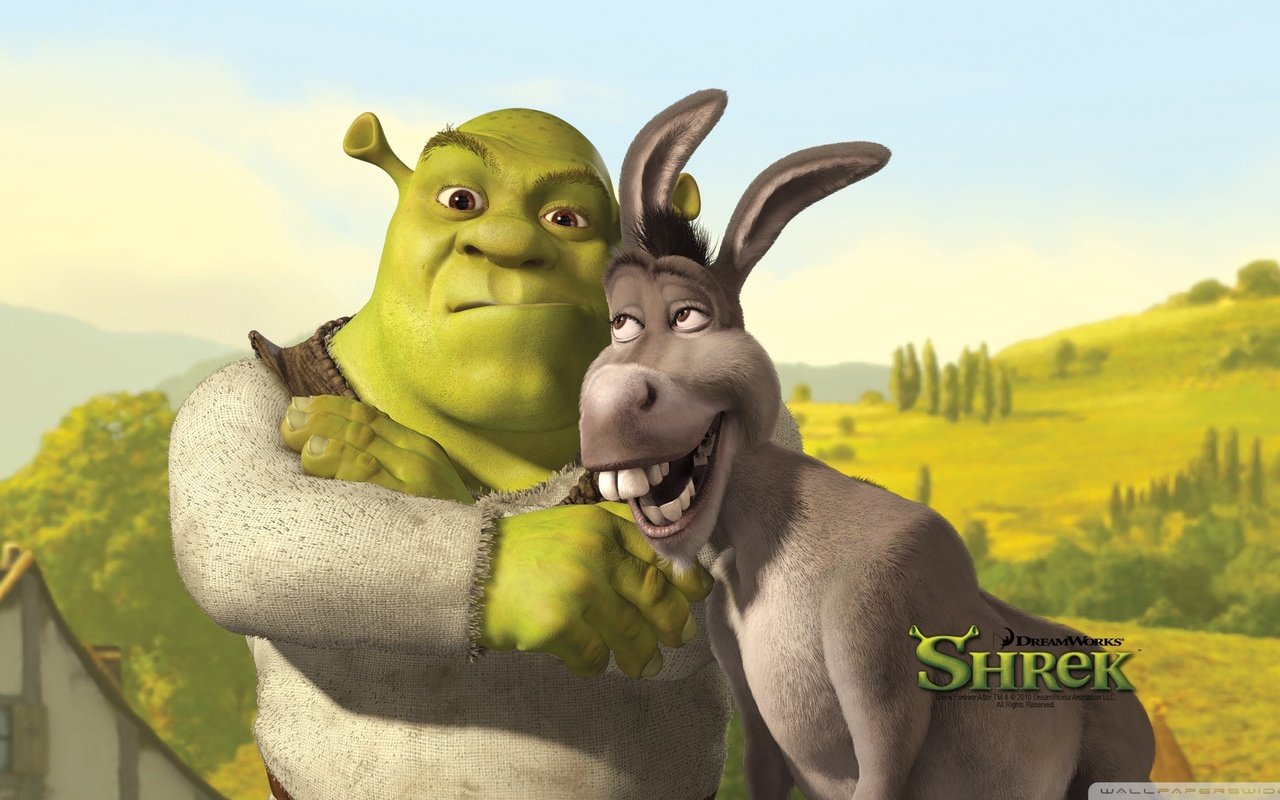 Обои осел, шрек, donkey, shrek разрешение 1920x1080 Загрузить