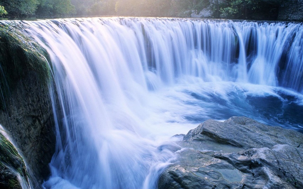 Обои вода, река, камни, водопад, water, river, stones, waterfall разрешение 1920x1080 Загрузить