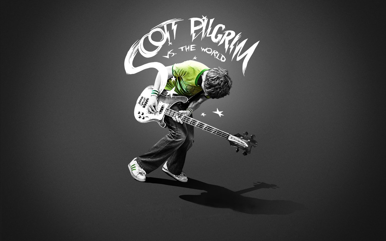 Обои гитара, скот пилигрим, пацан, guitar, the scott pilgrim, kid разрешение 1920x1200 Загрузить