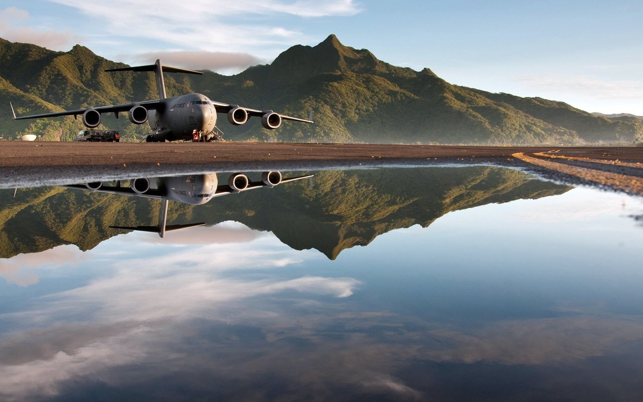 Обои самолет, авиация, c-17 globemaster, the plane, aviation разрешение 1920x1080 Загрузить