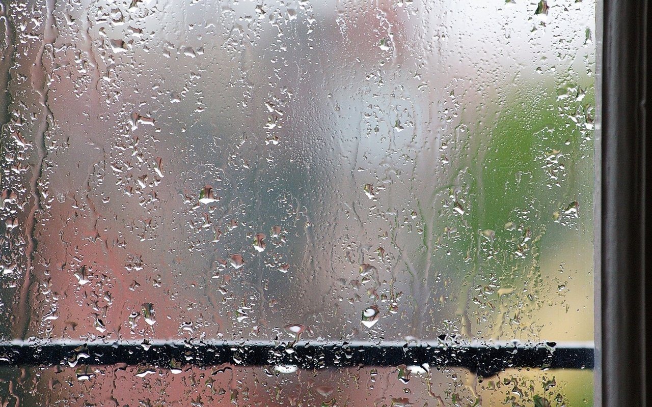 Обои вода, капли, дождь, окно, стекло, water, drops, rain, window, glass разрешение 1920x1080 Загрузить