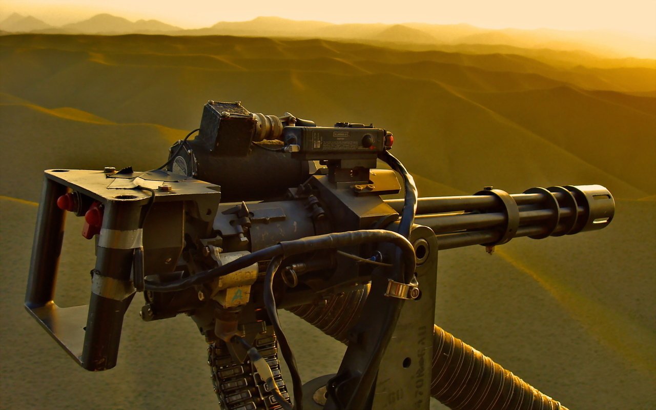 Обои пулемет, миниган, machine gun, minigun разрешение 1920x1200 Загрузить