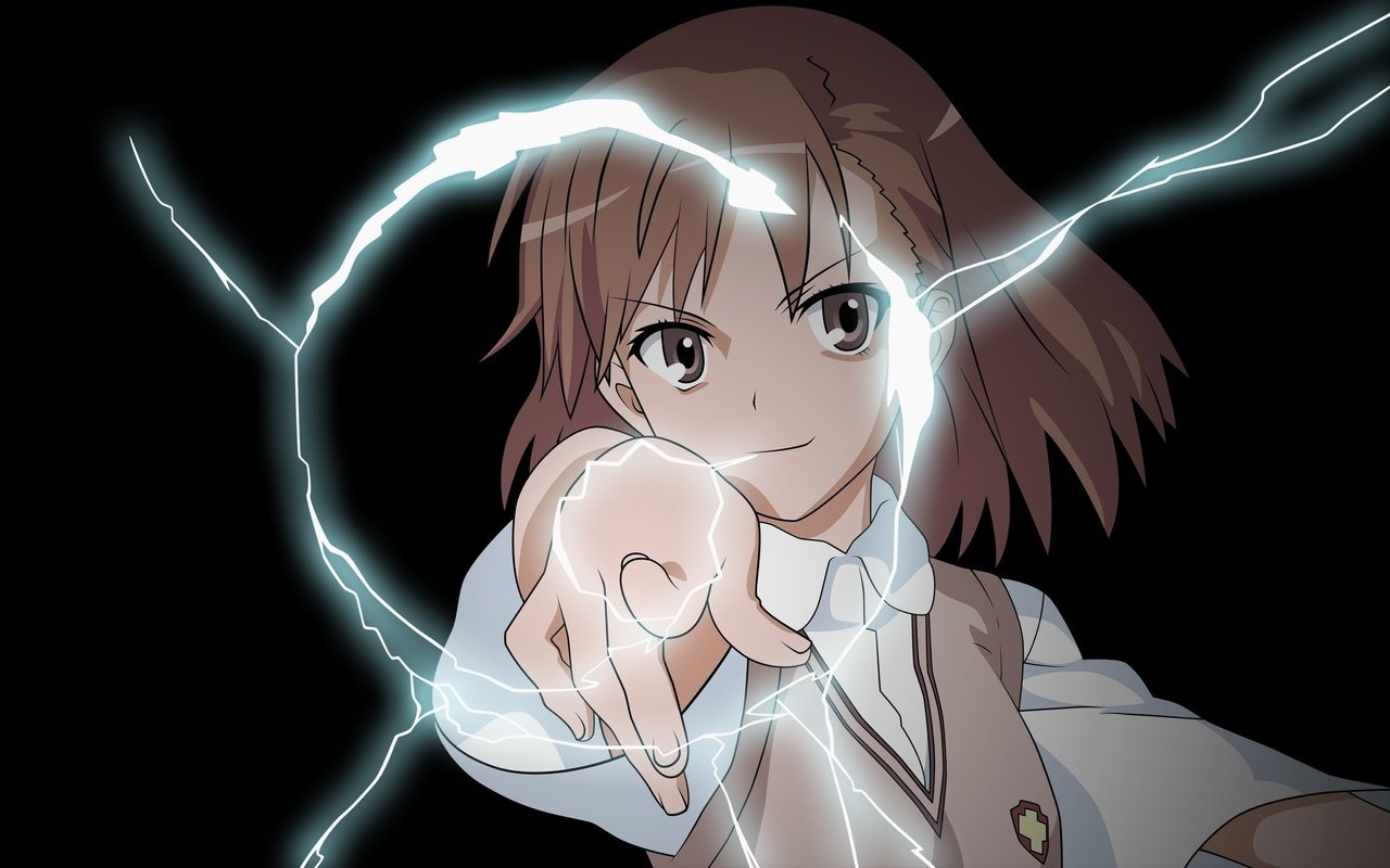 Обои молния, стекло, misaka mikoto, lightning, glass разрешение 2560x1600 Загрузить