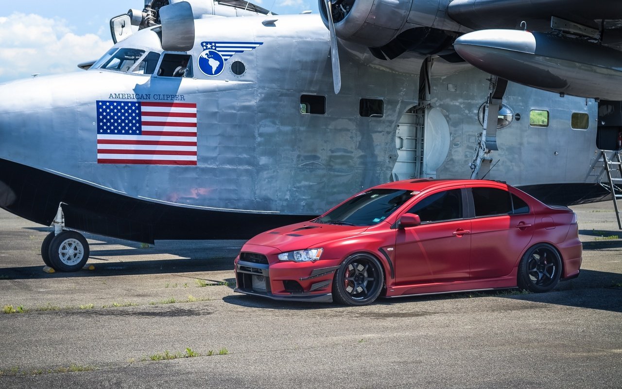 Обои плоскости, краcный, x, lancer evolution, митсубиши, мицубиси, plane, red, mitsubishi разрешение 2560x1600 Загрузить