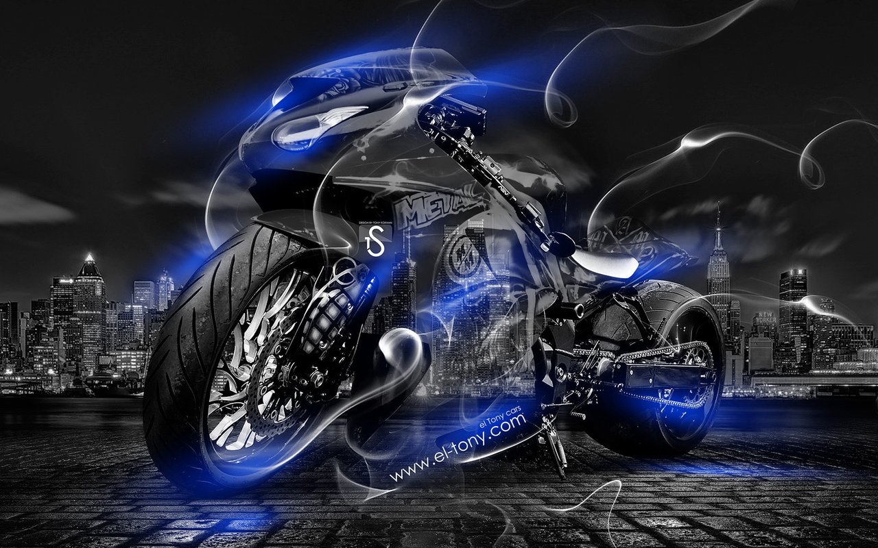 Обои города, дым, голубая, байк, кристал, мото, city, smoke, blue, bike, crystal, moto разрешение 1920x1080 Загрузить