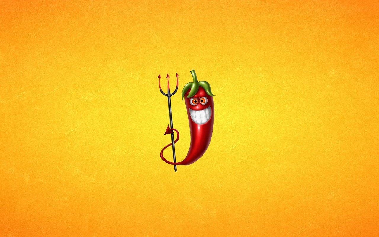 Обои улыбка, красный, зубы, перец, трезубец, smile, red, teeth, pepper, trident разрешение 1920x1200 Загрузить