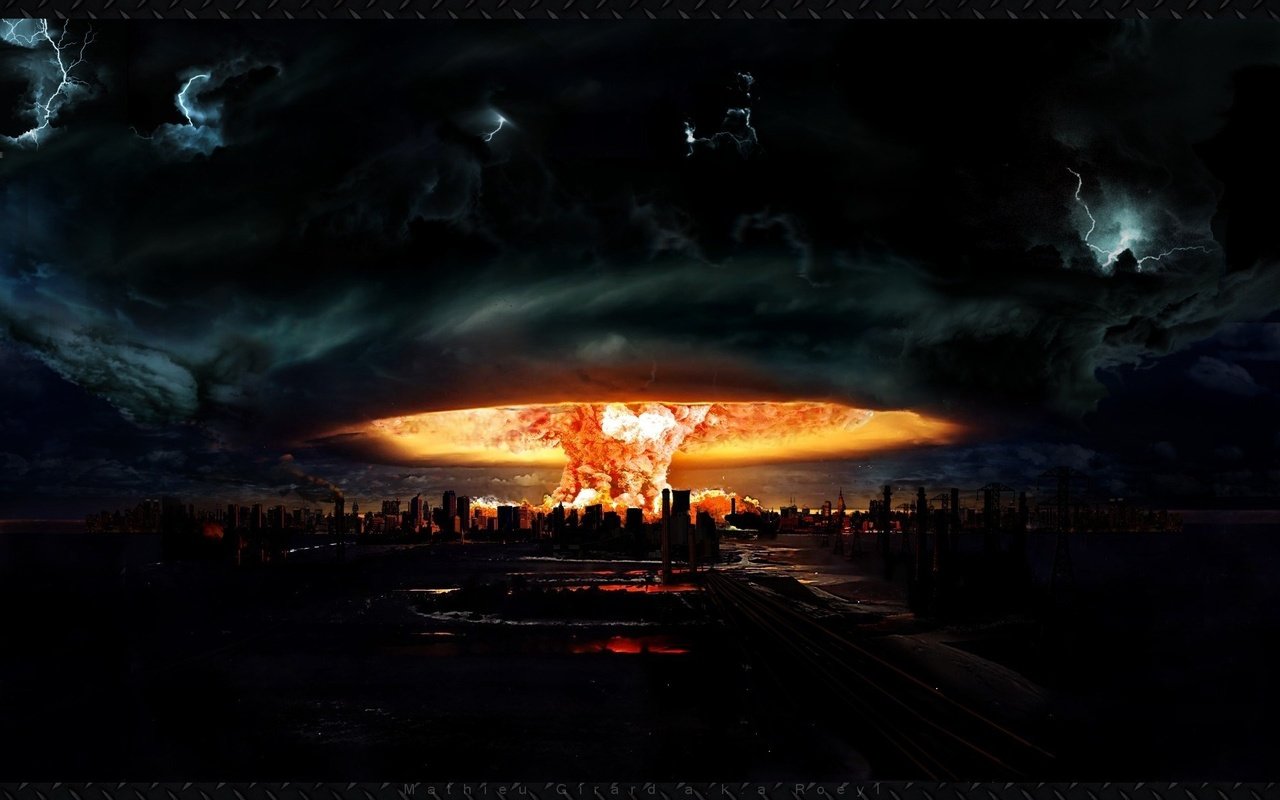 Обои арт, взрыв, ядерный, гриб. фэнтези, art, the explosion, nuclear, mushroom. fantasy разрешение 1920x1200 Загрузить