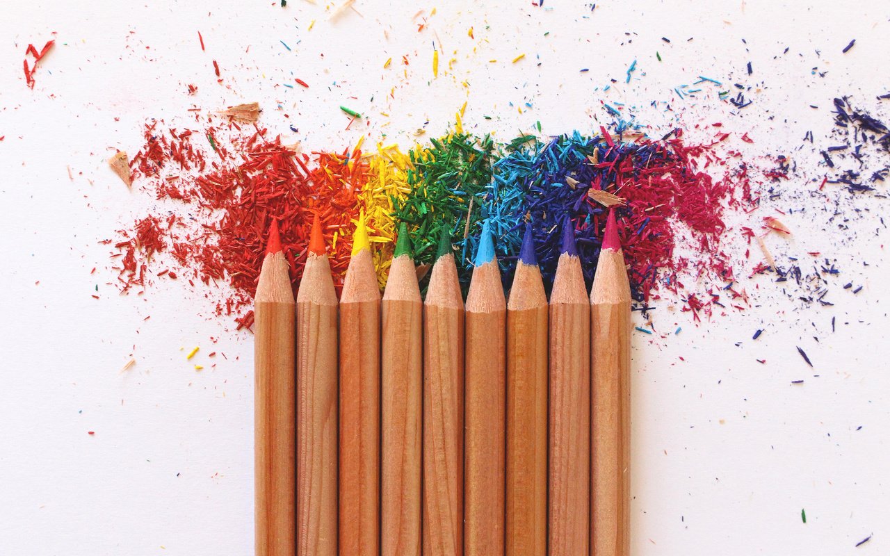 Обои краски, карандаш, цветные карандаши, paint, pencil, colored pencils разрешение 2048x1365 Загрузить