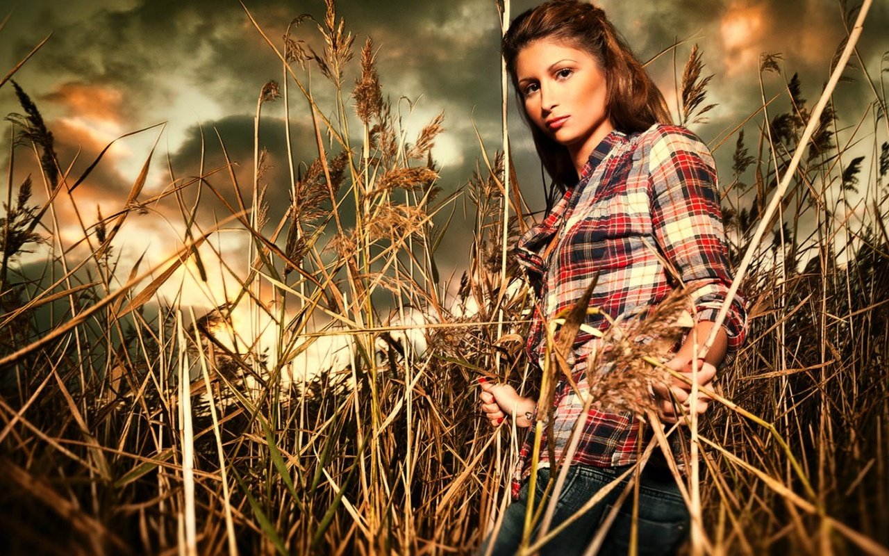 Обои трава, девушка, поле, взгляд, модель, волосы, лицо, dejan sokolovski, grass, girl, field, look, model, hair, face разрешение 1920x1080 Загрузить