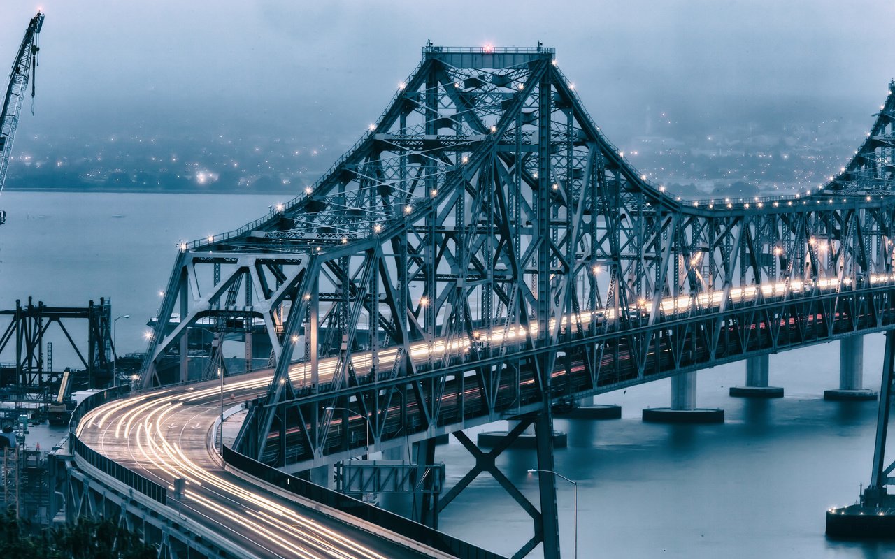 Обои мост, сан-франциско, калифорния, bay bridge, сан - франциско, ка­ли­фор­нийс­кая, бэй бридж, bridge, san francisco, ca, california разрешение 2048x1365 Загрузить