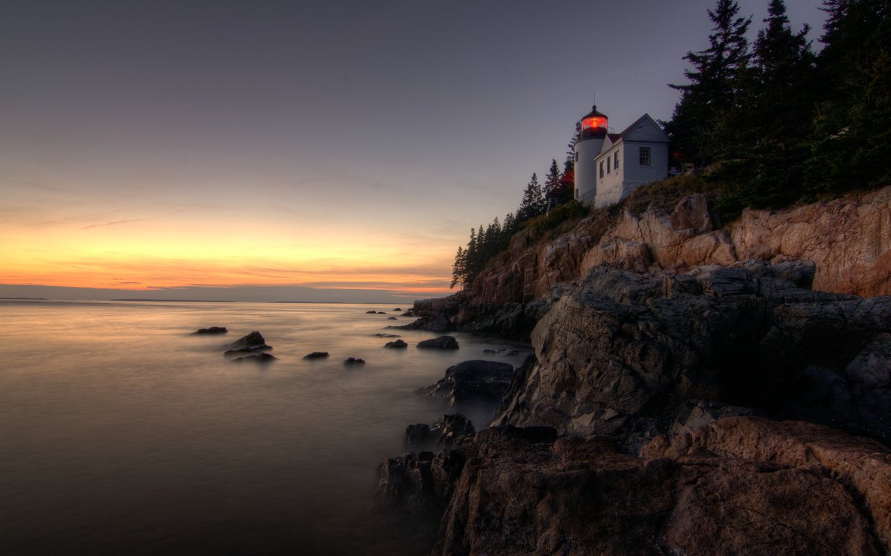 Обои скалы, пейзаж, море, маяк, bass harbor head lighthouse, acadia national park, rocks, landscape, sea, lighthouse разрешение 4317x2866 Загрузить