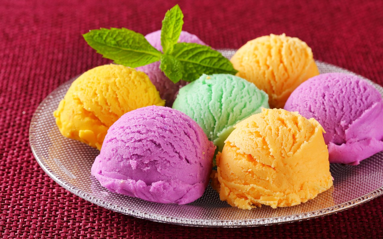 Обои мороженое, сладости, шарики, сладкое, мороженное, десерт, фруктовое, ice cream, sweets, balls, sweet, dessert, fruit разрешение 4835x3211 Загрузить