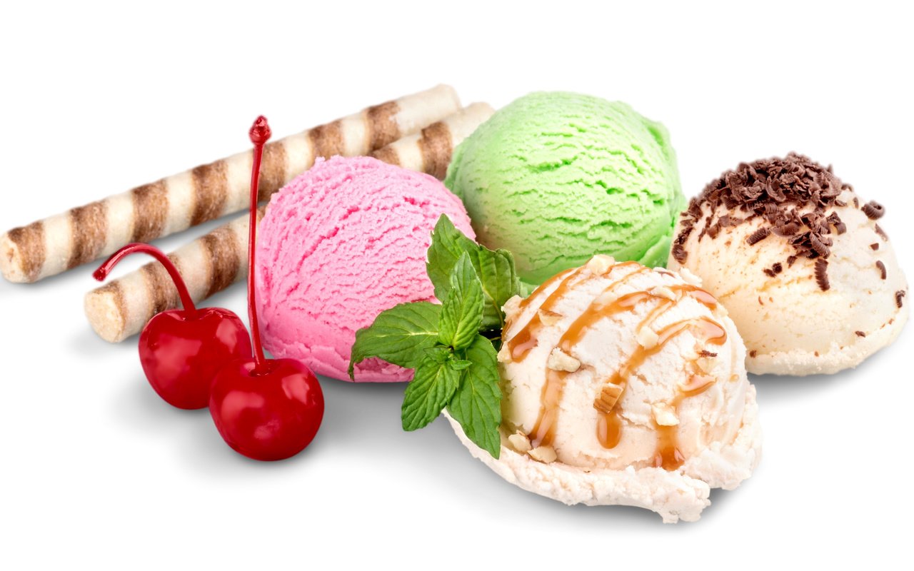 Обои мороженое, сладости, шарики, вишня, сладкое, мороженное, десерт, вишенка, фруктовое, ice cream, sweets, balls, cherry, sweet, dessert, fruit разрешение 5350x3200 Загрузить