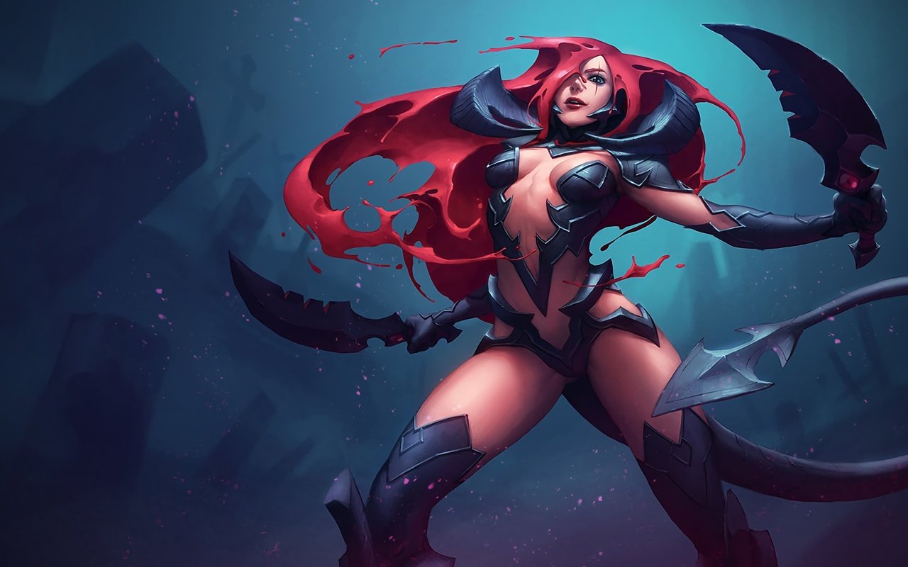 Обои поза, katarina, лига легенд, pose, league of legends разрешение 1920x1080 Загрузить