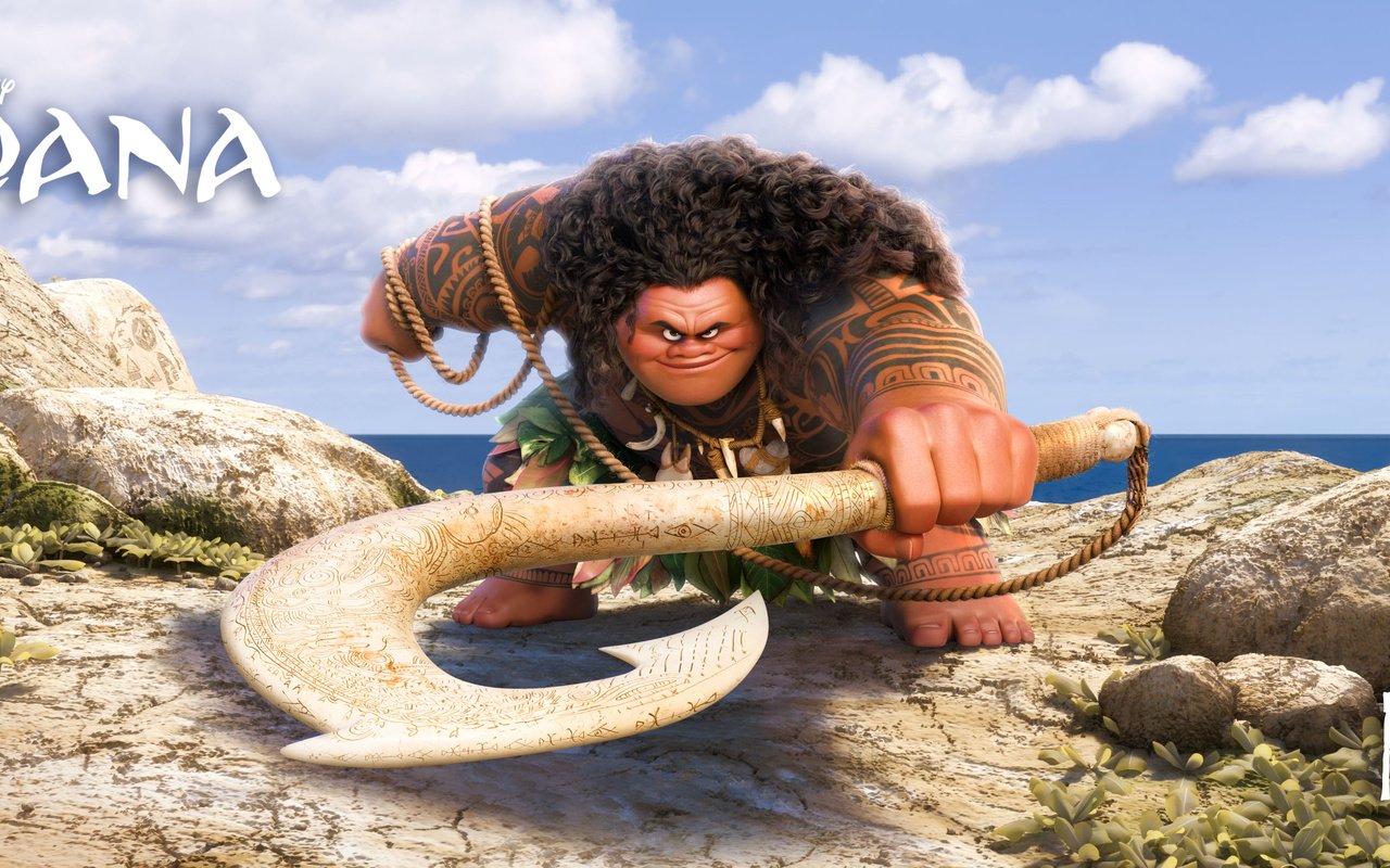 Обои дисней, моана, мауи, disney, moana, maui разрешение 3839x1607 Загрузить