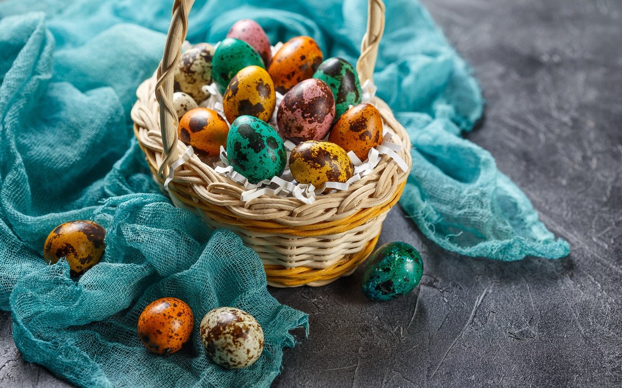 Обои пасха, корзинка, яйца крашеные, easter, basket, the painted eggs разрешение 5472x3648 Загрузить