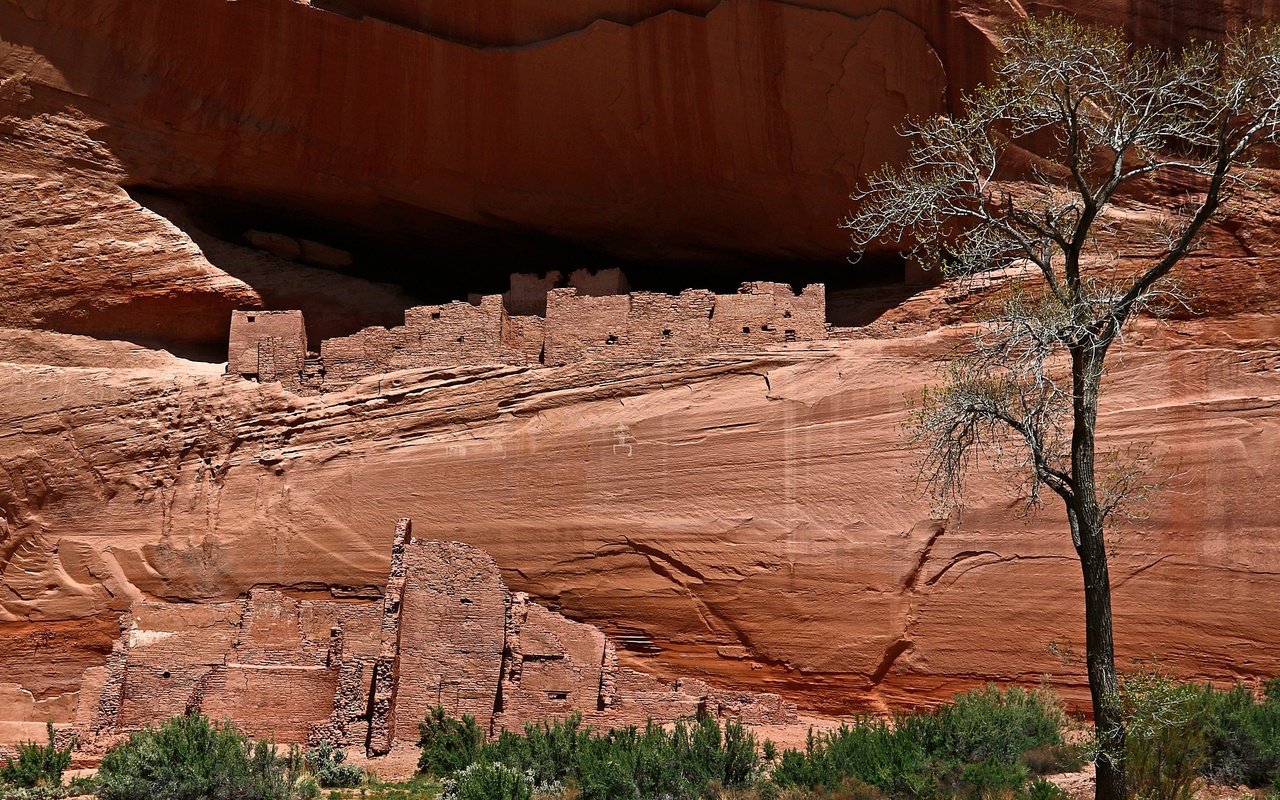 Обои горы, скалы, каньон, сша, аризона, каньон-де-шей, mountains, rocks, canyon, usa, az, canyon de shay разрешение 2048x1125 Загрузить