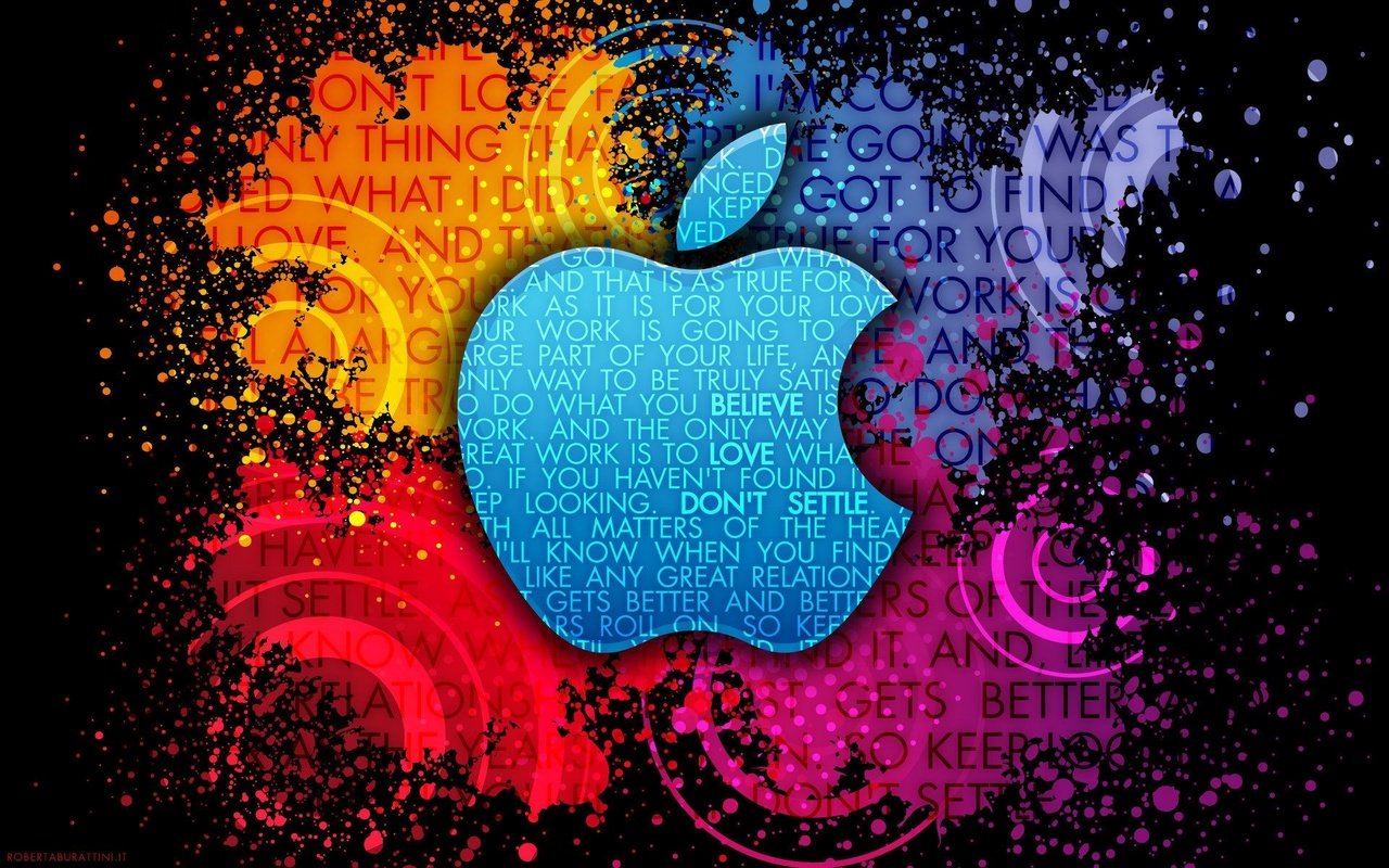 Обои фон, краски, пятна, логотип, мак, яблоко, бренд, фразы, background, paint, spot, logo, mac, apple, brand, phrase разрешение 1920x1200 Загрузить