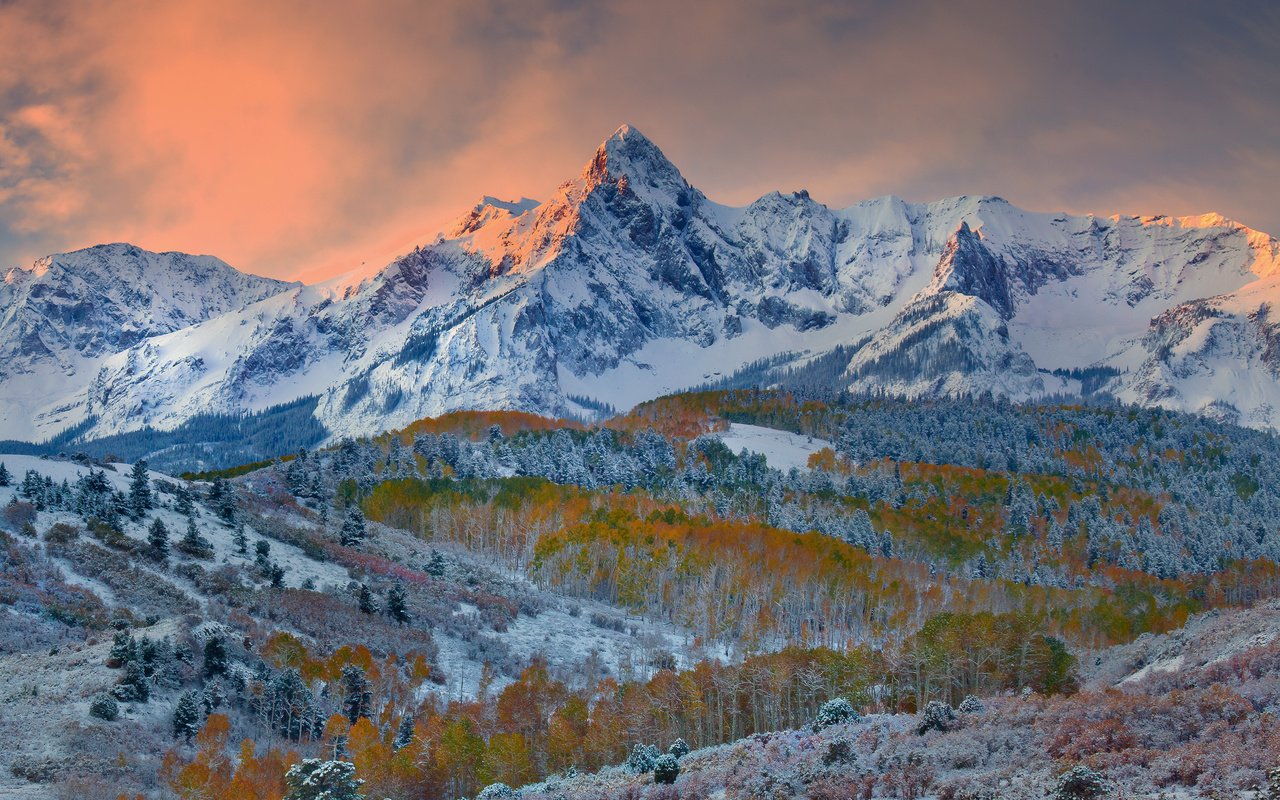 Обои горы, природа, зима, долина, скалистые горы, даллас, штат колорадо, kevin mcneal, mountains, nature, winter, valley, rocky mountains, dallas, colorado разрешение 3000x2000 Загрузить