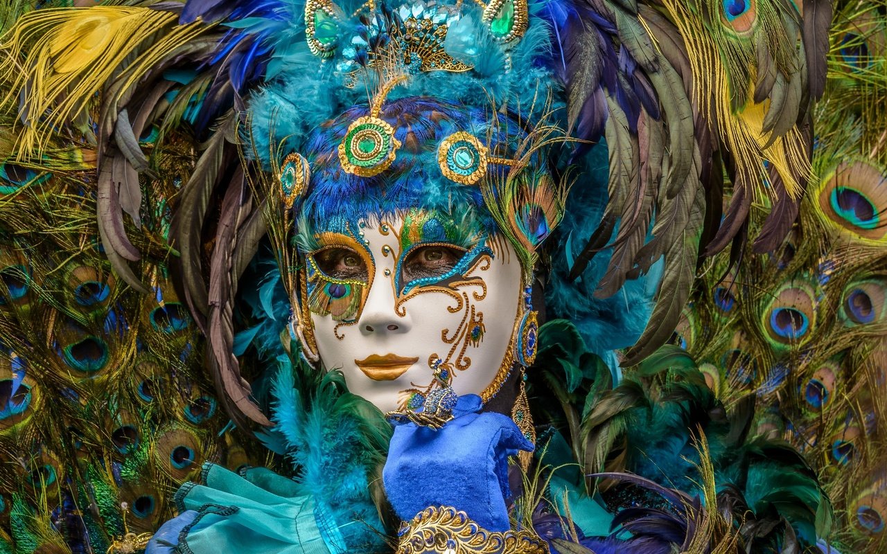 Обои стиль, маска, павлин, перья, карнавал, маскарад, style, mask, peacock, feathers, carnival, masquerade разрешение 4647x3098 Загрузить