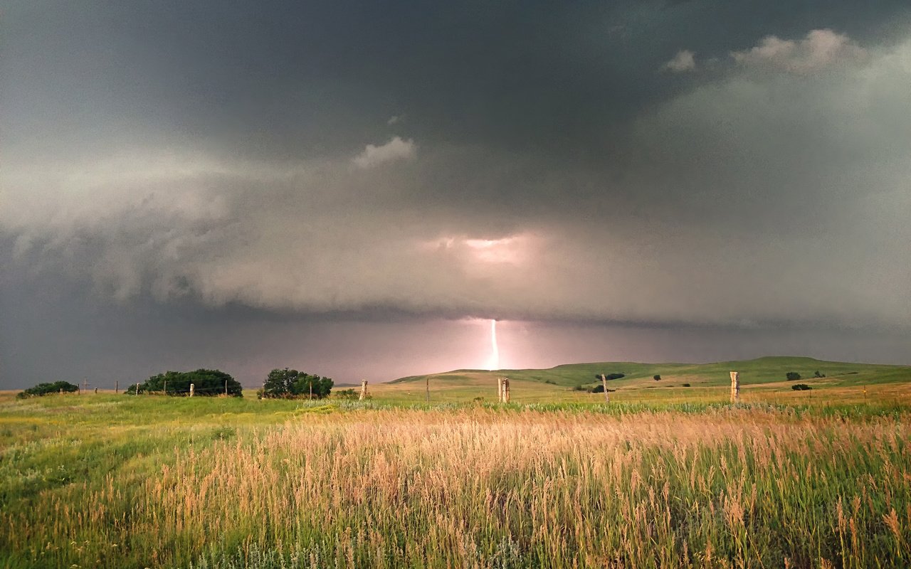 Обои деревья, тучи, молния, поле, горизонт, гроза, степь, trees, clouds, lightning, field, horizon, the storm, the steppe разрешение 2048x1536 Загрузить