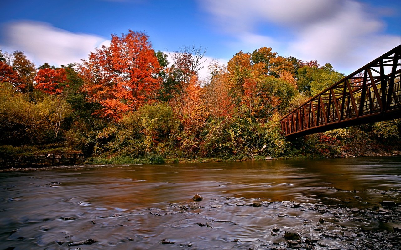 Обои мост, канада, bridge, canada разрешение 4096x2730 Загрузить