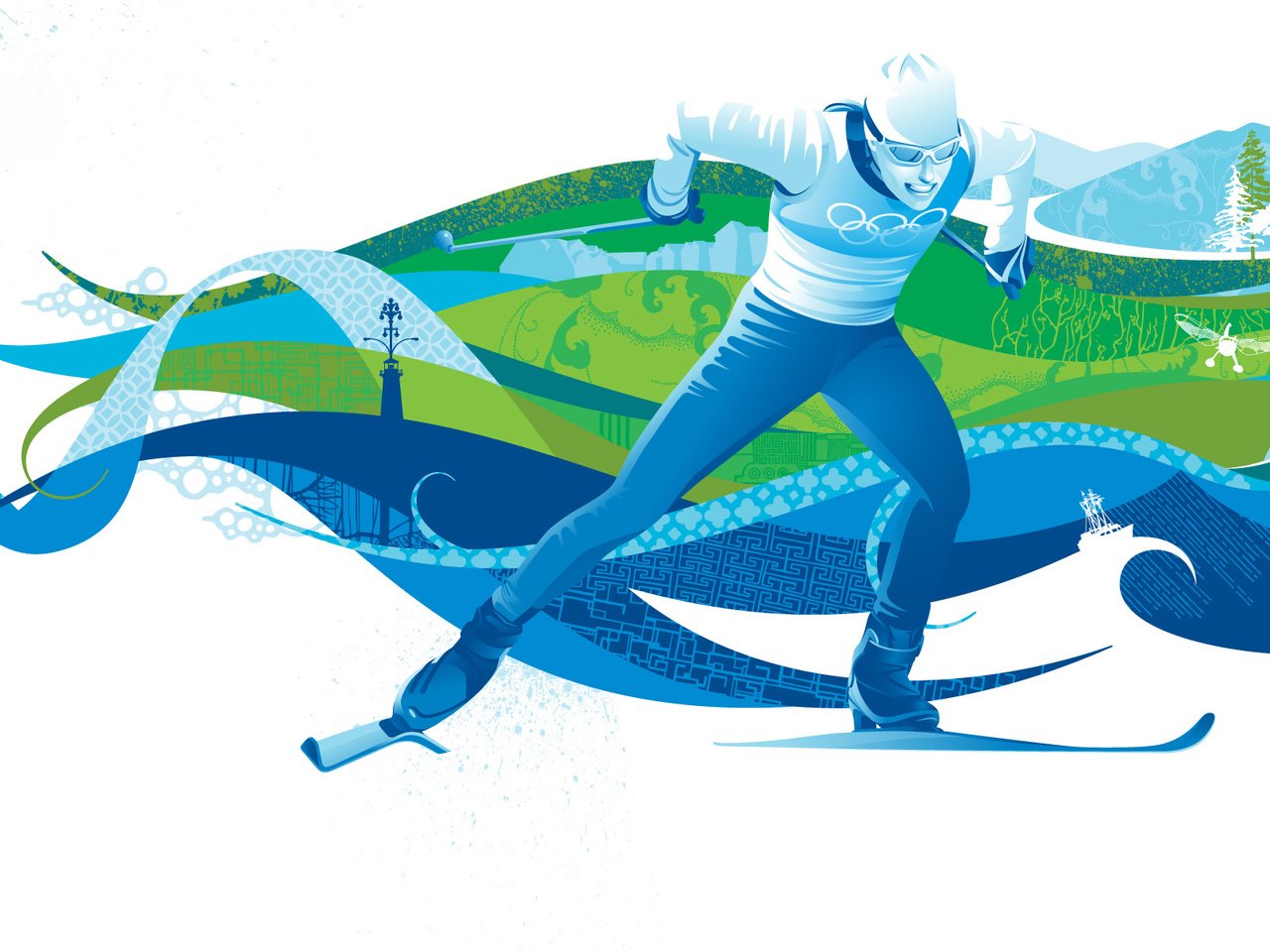 Обои ванкувер, олимпиада, лыжи, vancouver, olympics, ski разрешение 1920x1200 Загрузить