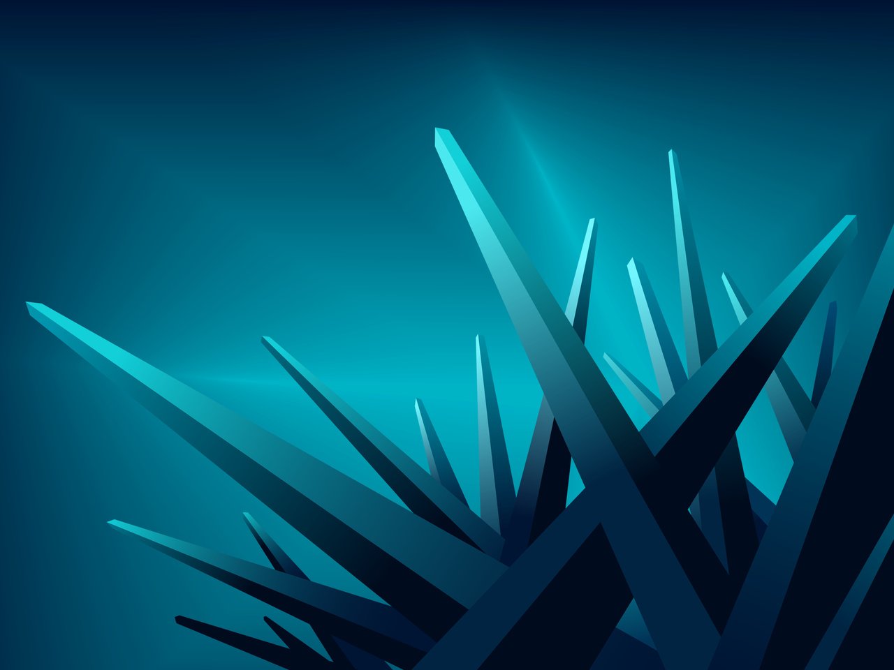 Обои лучи, синие, кристалы, углы, rays, blue, crystals, corners разрешение 2560x1600 Загрузить