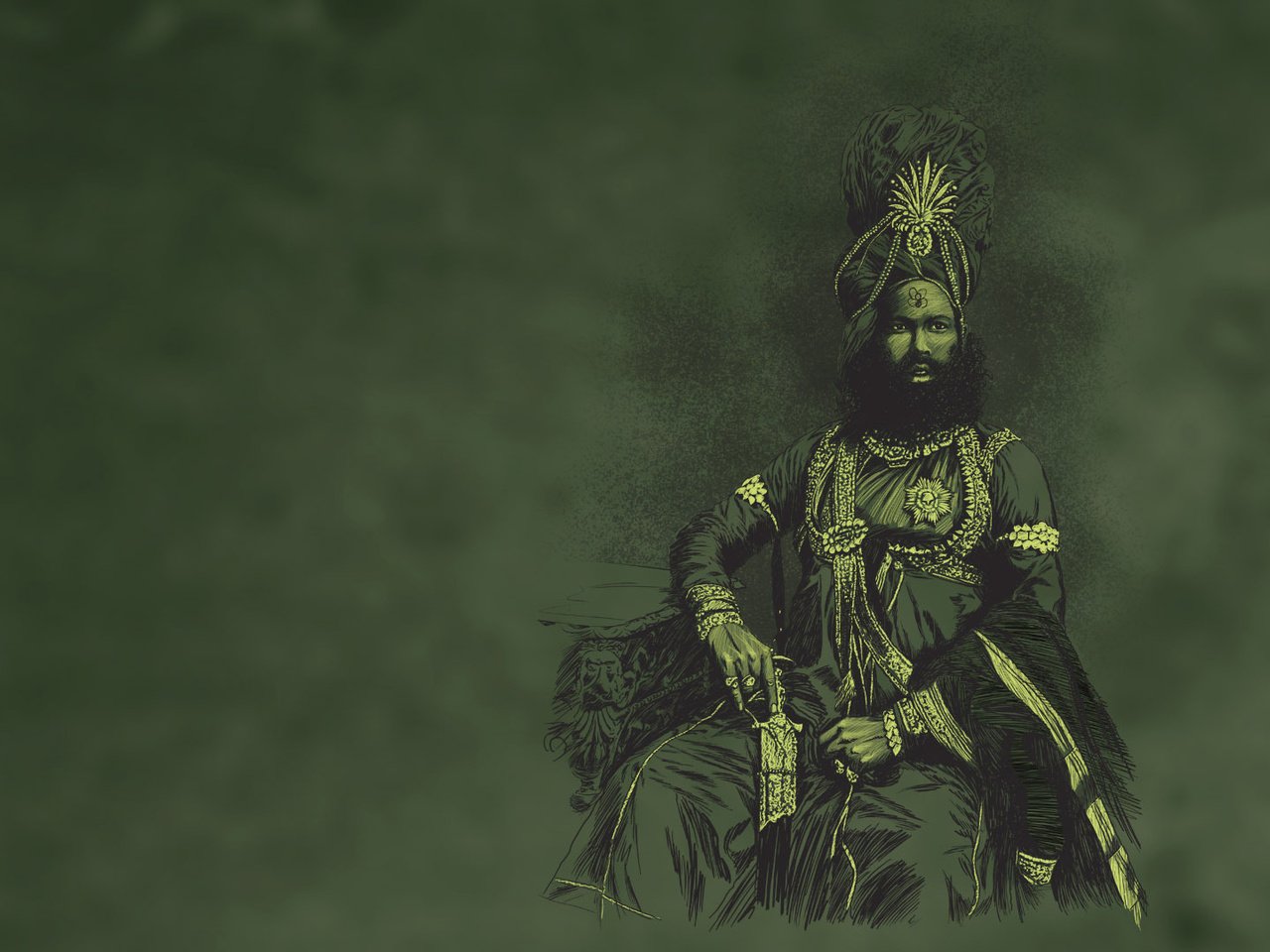 Обои человек, клинок, maharaja de panna green, шейх, people, blade, sheikh разрешение 1920x1080 Загрузить