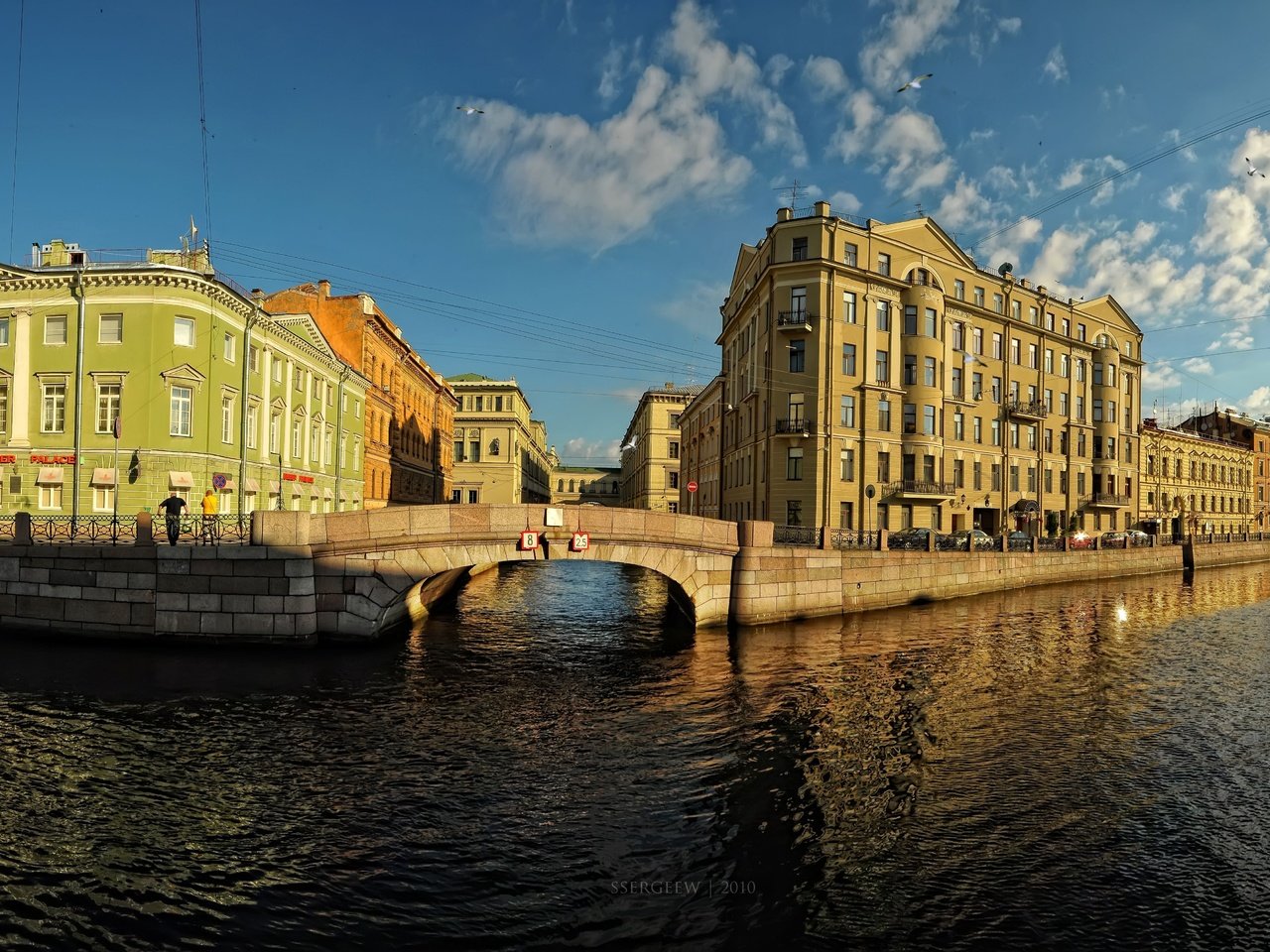 Обои мост, набережная, здания, санкт-петербург, serg-sergeew, bridge, promenade, building, saint petersburg разрешение 5412x3036 Загрузить