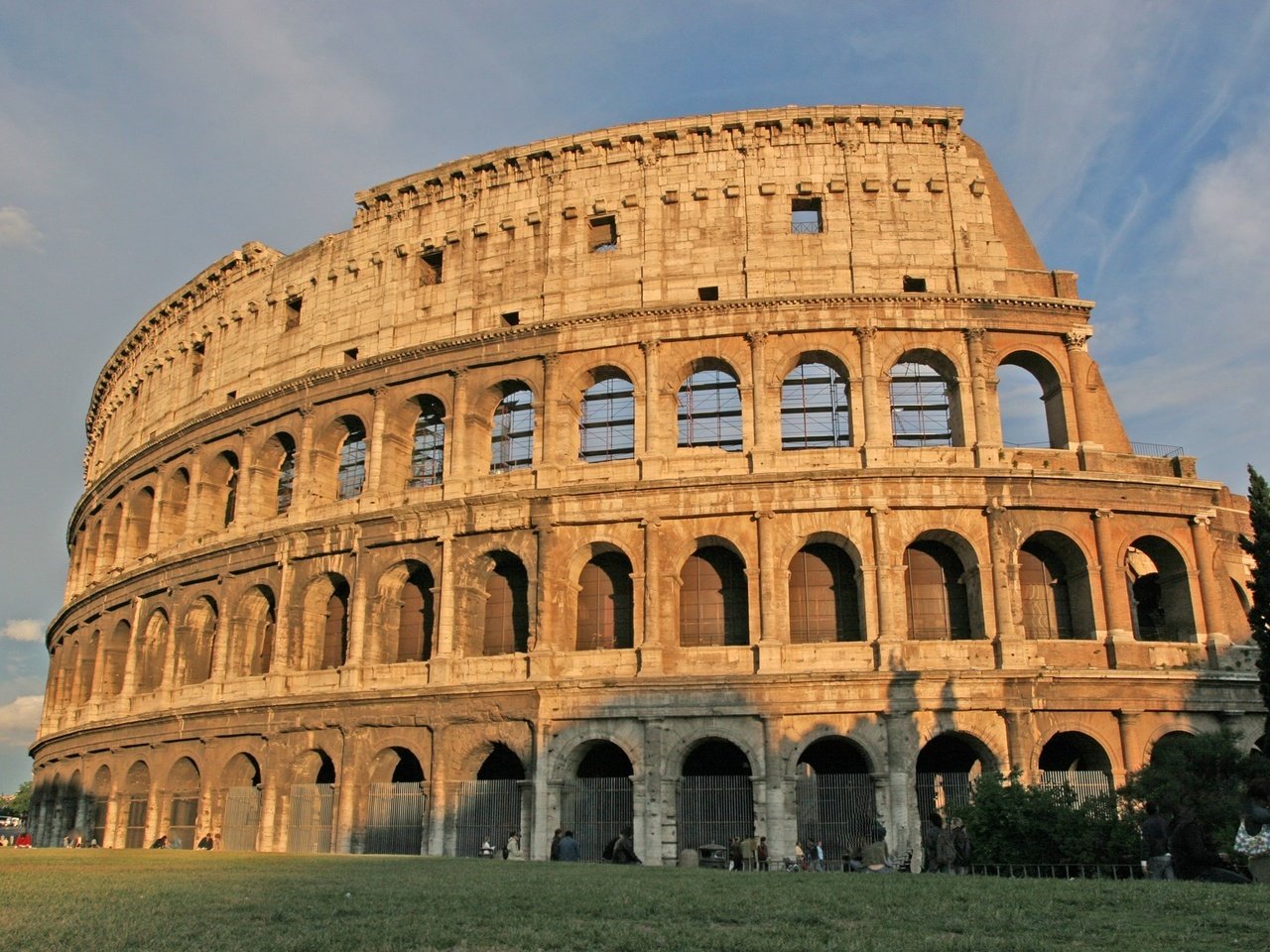 Обои небо, закат, колизей, the sky, sunset, colosseum разрешение 1920x1280 Загрузить