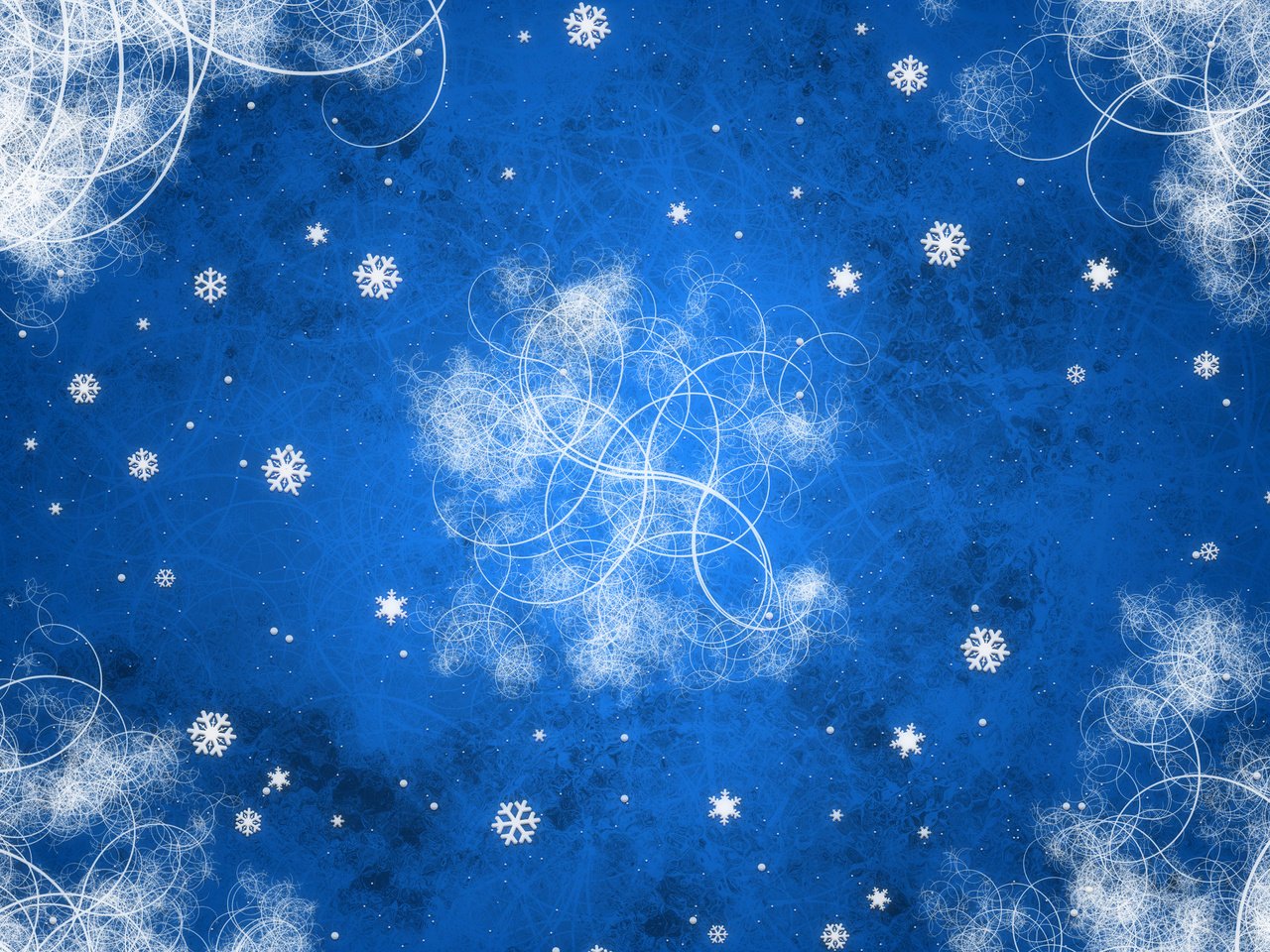 Обои новый год, снежинки, синий, узоры, завитки, new year, snowflakes, blue, patterns, curls разрешение 2560x1600 Загрузить