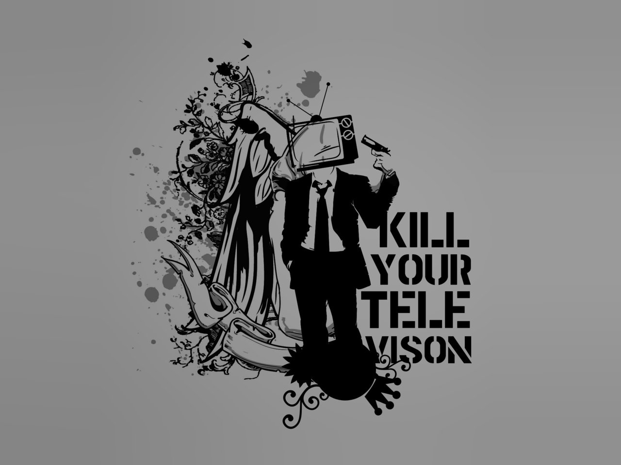 Обои вектор, потребитель, kill television, vector, the consumer разрешение 2560x1600 Загрузить