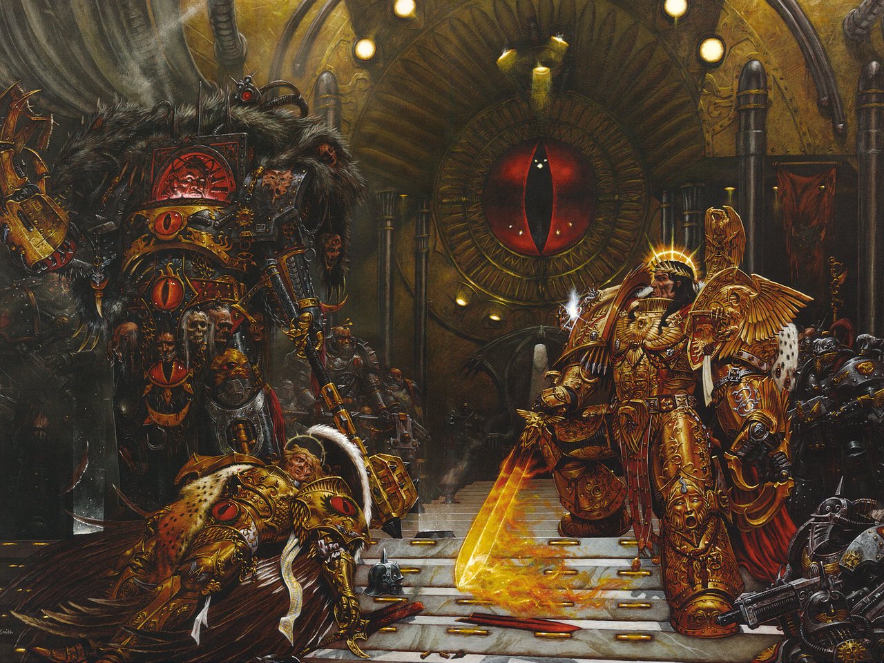 Обои warhammer 40000, ересь хоруса, horus heresy, император, the horus heresy, the emperor разрешение 1999x1464 Загрузить