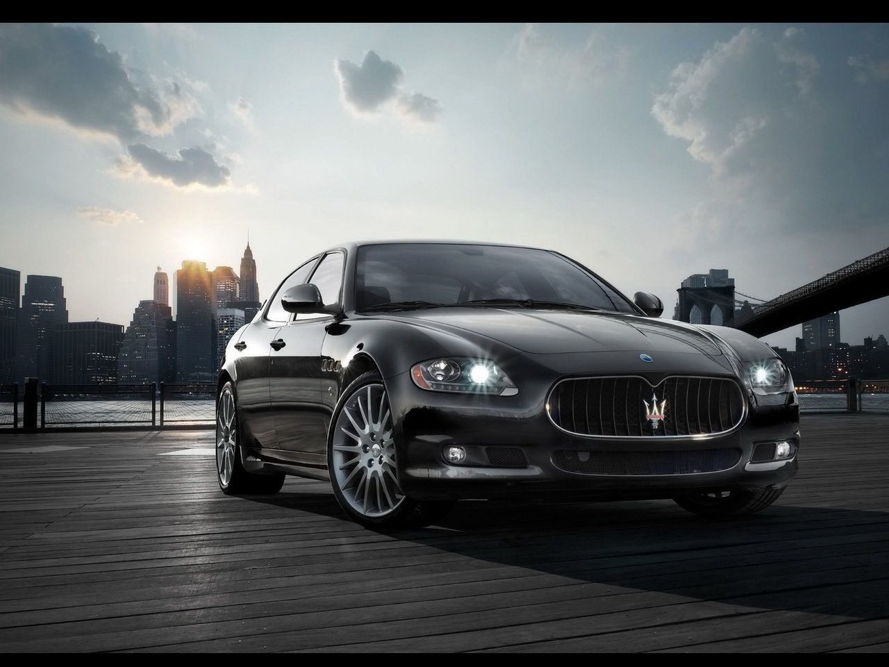 Обои солнце, утро, нью-йорк, quattroporte sport gt s, мазерати, the sun, morning, new york, the quattroporte sport gt s, maserati разрешение 1920x1200 Загрузить