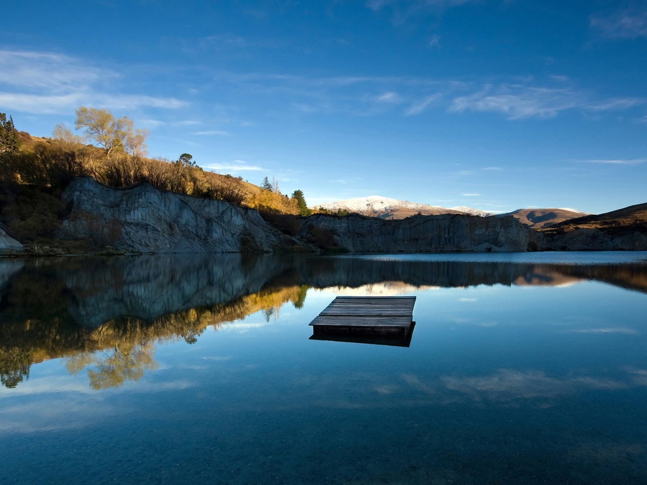 Обои небо, озеро, новая зеландия, blue lake jetty, кристальная чистота, рябь на воде, chris gin, the sky, lake, new zealand, crystal clear, the ripples on the water разрешение 1920x1080 Загрузить