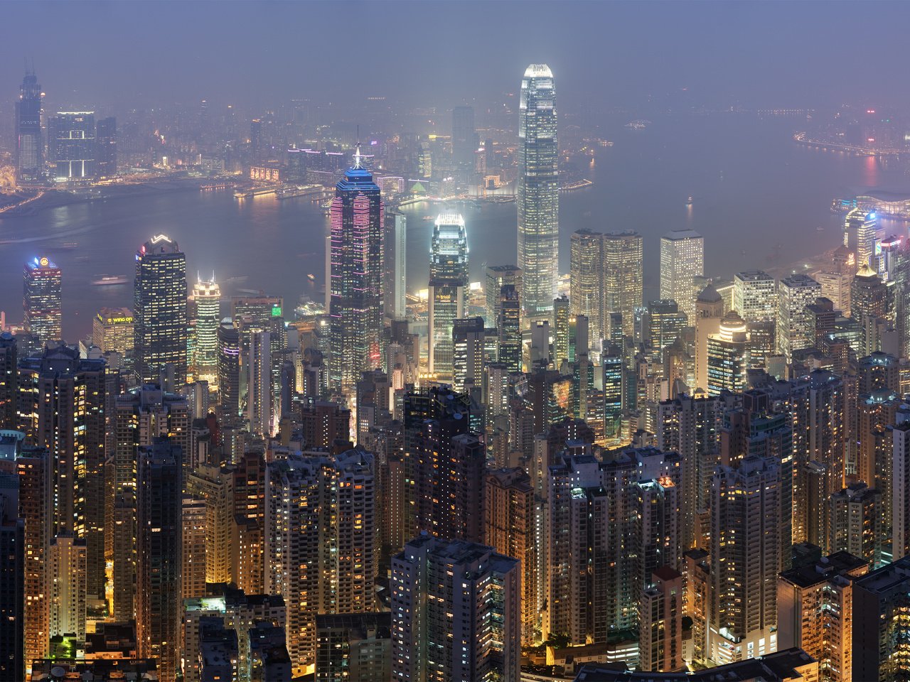 Обои небоскребы, гон-конг, skyscrapers, hong kong разрешение 4250x1844 Загрузить