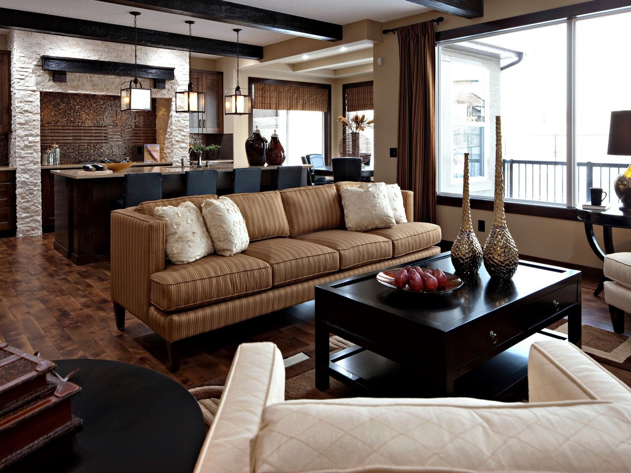 Обои стиль, интерьер, гостиная, барная стойка, style, interior, living room, bar разрешение 3000x1995 Загрузить