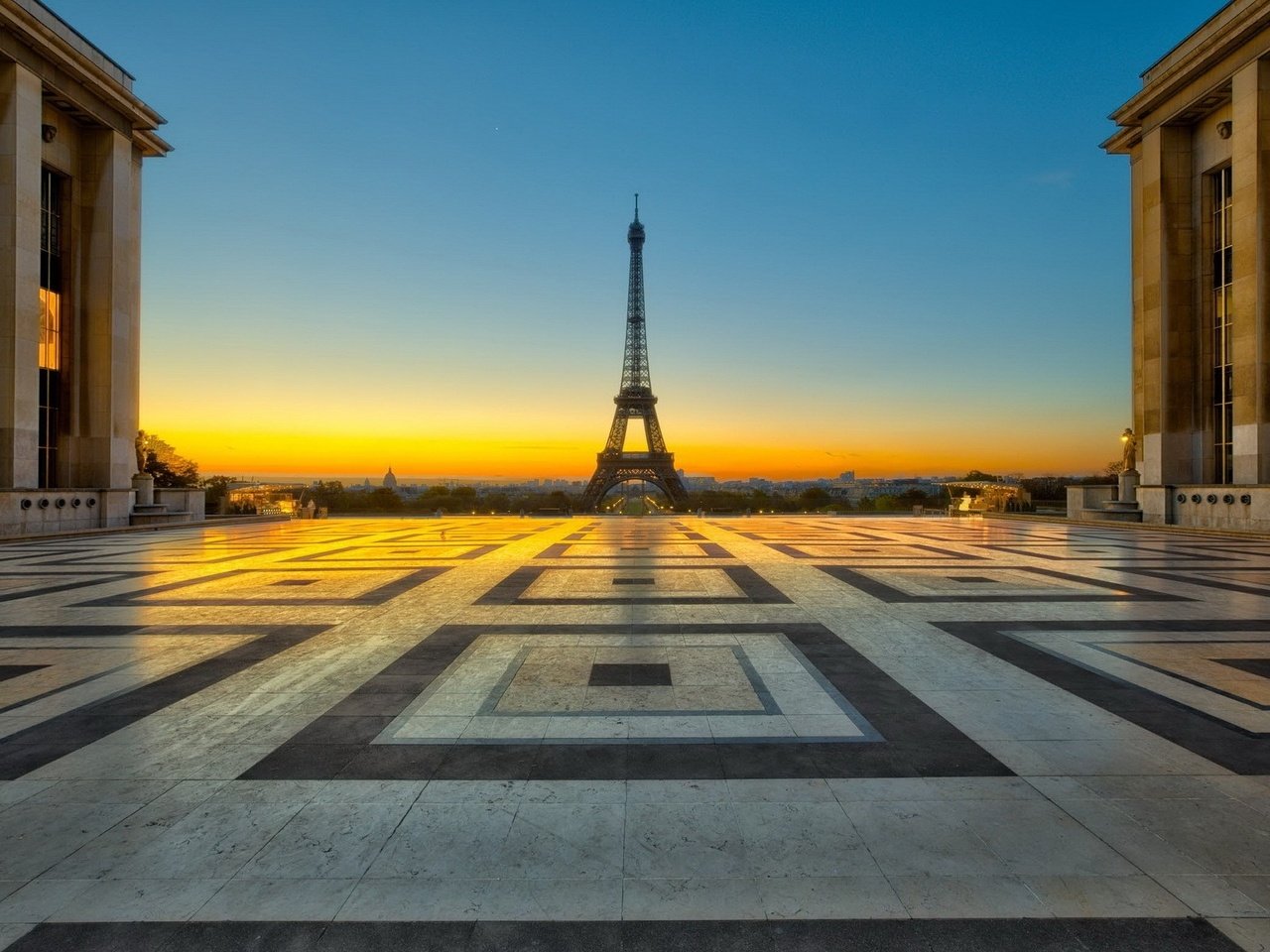 Обои париж, франция, площадь, эйфелева башня, paris, france, area, eiffel tower разрешение 1920x1200 Загрузить