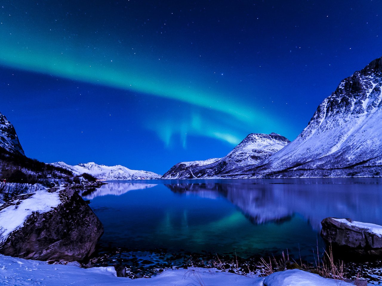 Обои небо, ночь, зима, исландия, the sky, night, winter, iceland разрешение 1920x1080 Загрузить