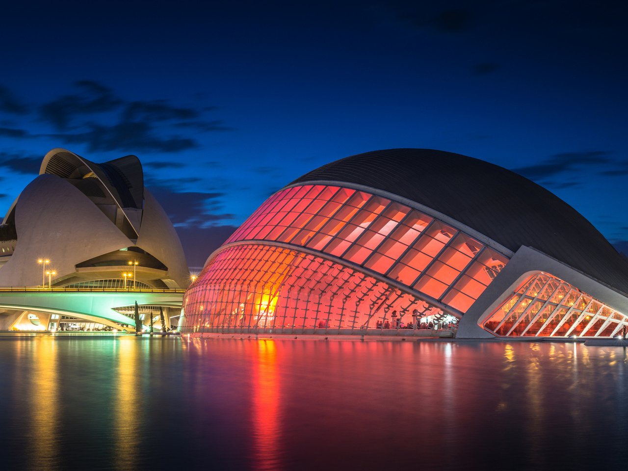 Обои испания, валенсия, город искусств и наук, spain, valencia, the city of arts and sciences разрешение 1920x1080 Загрузить