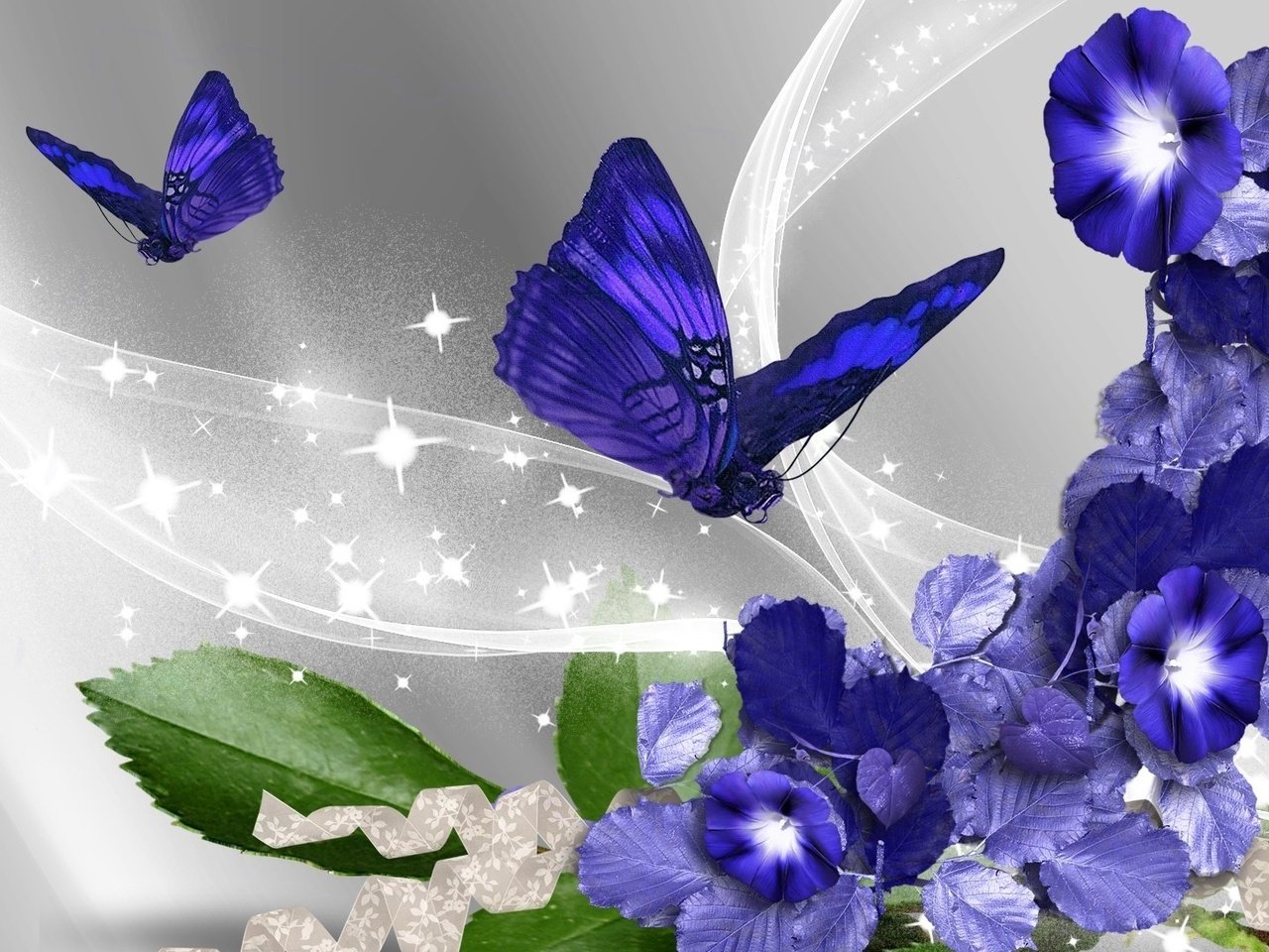 Обои цветы, бабочки, flowers, butterfly разрешение 1920x1080 Загрузить