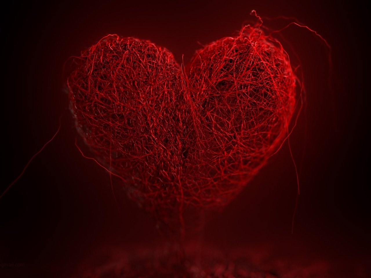 Обои фон, сердечко, сердце, темный фон, нити, красное сердце, background, heart, the dark background, thread, red heart разрешение 1920x1200 Загрузить