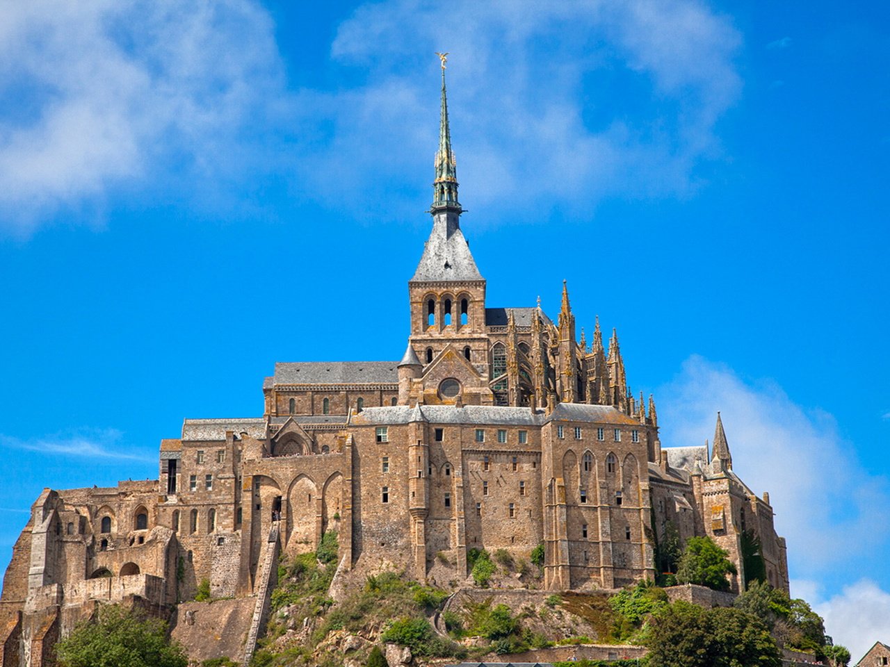 Обои франция, нормандия, мон-сен-мишель, france, normandy, mont-saint-michel разрешение 1920x1280 Загрузить