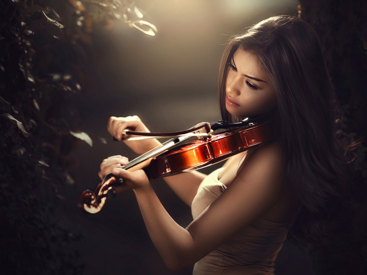 Обои девушка, скрипка, музыка, girl, violin, music разрешение 2500x1666 Загрузить