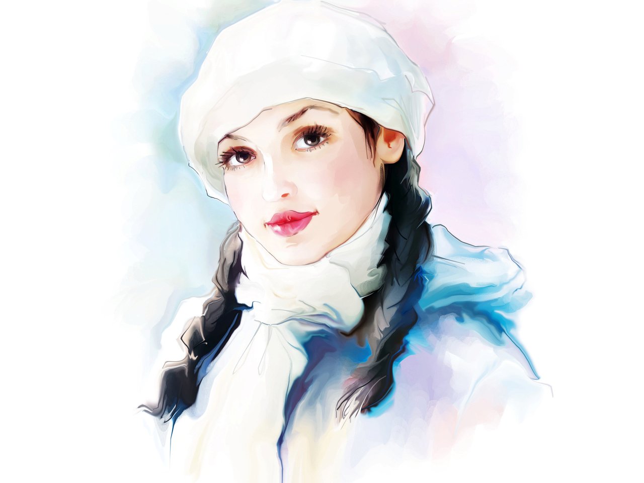 Зимний женский портрет