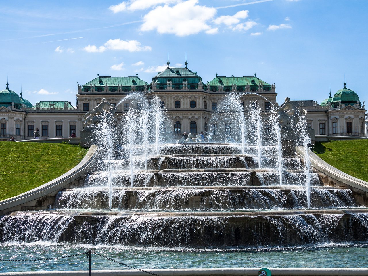 Обои парк, австрия, фонтан, дворец, вена, бельведер, park, austria, fountain, palace, vienna, belvedere разрешение 2048x1310 Загрузить